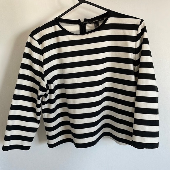 Mango suit stripe blouse size small - Picture 1 of 5